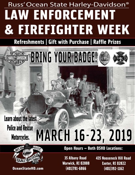 Law Enforcement and Firefighter Week: March 16-23