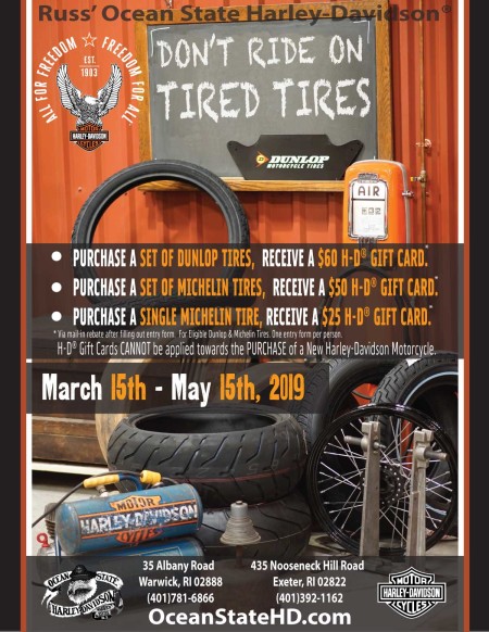 Don't Ride on Tired Tires. Tire Promotion.