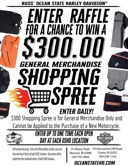 Enter Raffle in March to Win a $300 General Merchandise Shopping Spree: