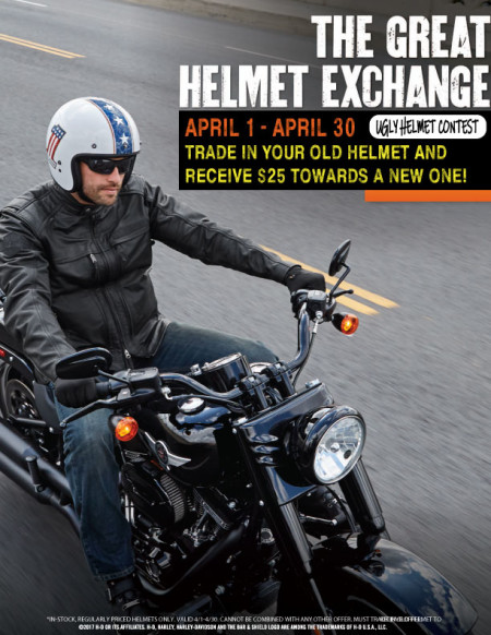 Helmet Trade-in Event April 1-30