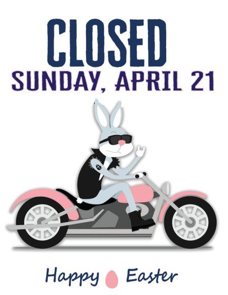 Happy Easter - we are closed today