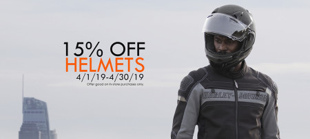 15% OFF IN-STOCK HELMETS