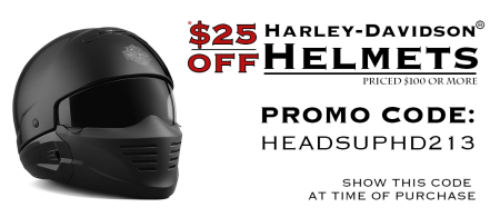 $25 Off Harley-Davidson® Helmets