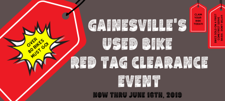 Used Bike Red Tag Clearance Event