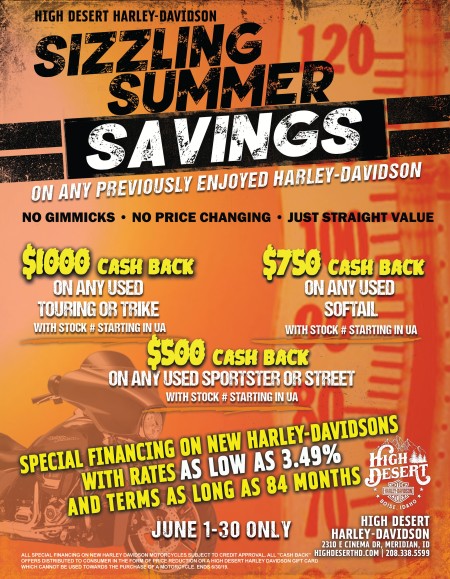 Sizzling Summer Savings with the sales dept.