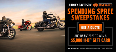 Harley-Davidson Insurance Spending Spree Sweepstakes