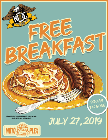 Free Breakfast - when its gone its gone