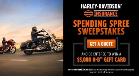 H-D INSURANCE™ SWEEPSTAKES SPENDING SPREE