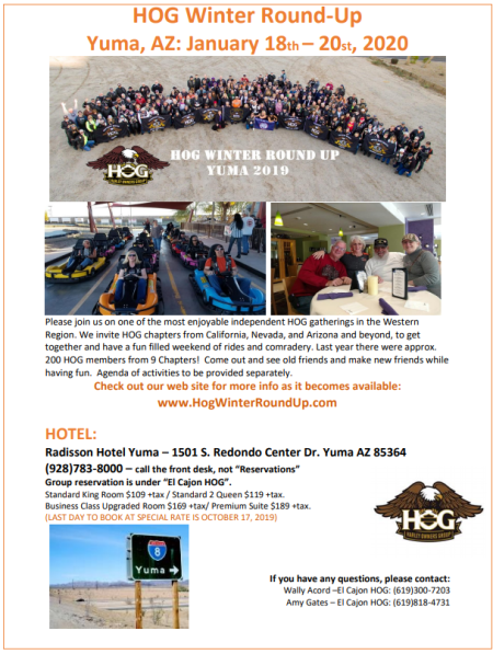 YUMA 2020 - HOG Winter Round Up