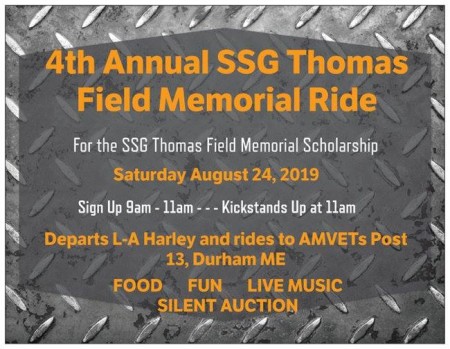 4th Annual SSG Thomas Field Memorial Ride
