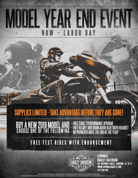 2019 Model Year End Event