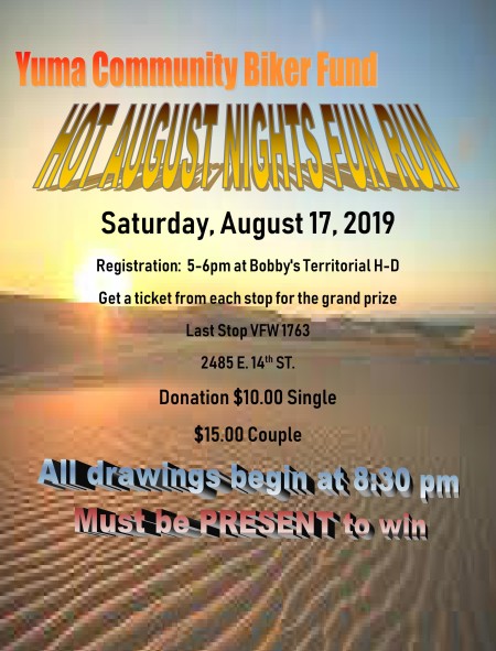 YCBF Hot August Nights Fun Run