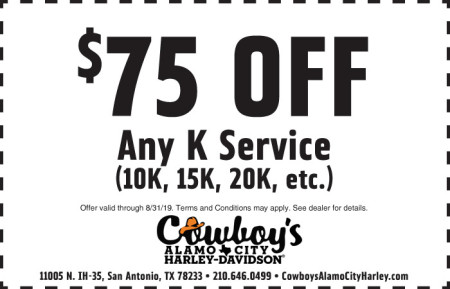 August Service Coupon - $75 off Any K Service