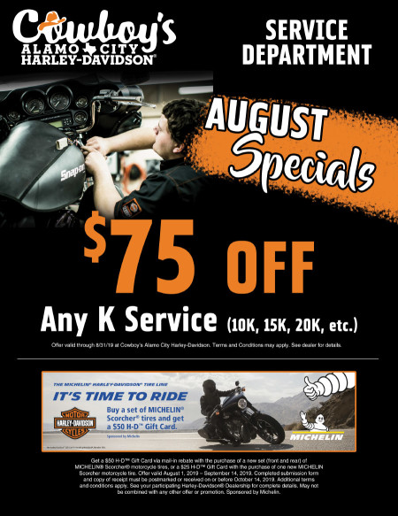 August Service Specials