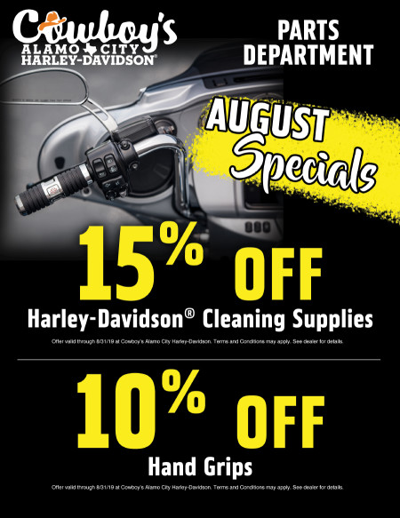 August Parts Specials!