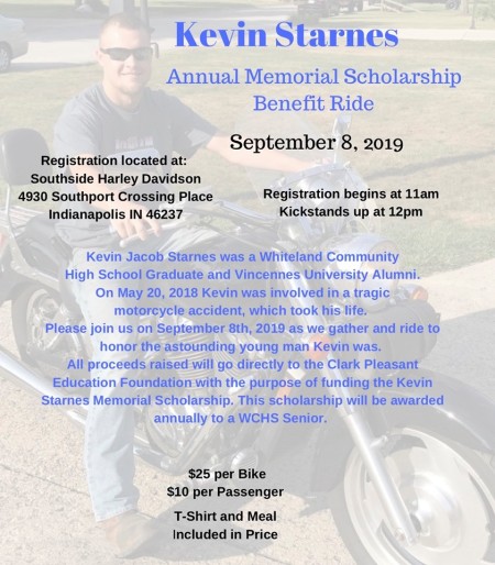 Kevin Starnes Annual Memorial Scholarship Benefit Ride Starts Here