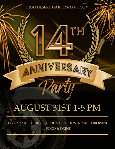 14th High Desert HD Anniversary Party
