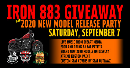 Iron 883 Giveaway & 2020 Model Reveal Block Party