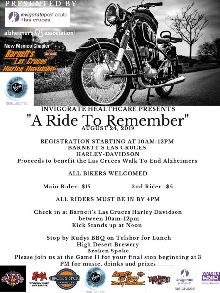 Las Cruces Alzheimer's Ride To Remember