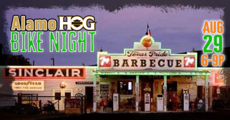 Alamo HOG Chapter Bike Night at Texas Pride BBQ