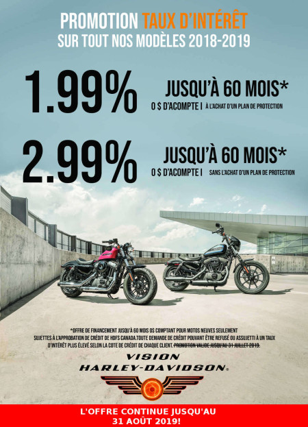 Interest rate promotion - All new 2018-2019 models - EXTENDED!