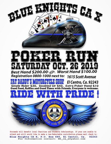 Blue Knight CA X Poker Run