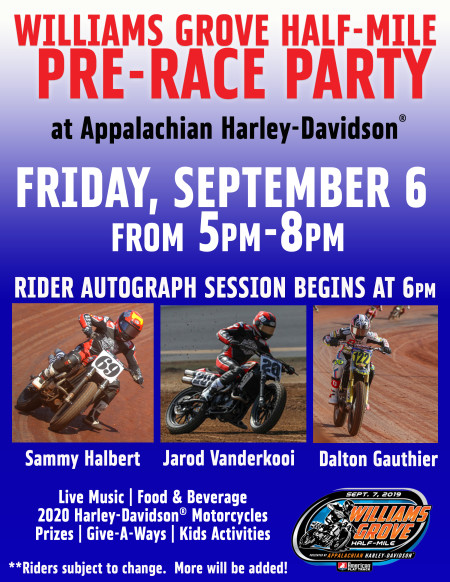 American Flat Track Pre-Race Party