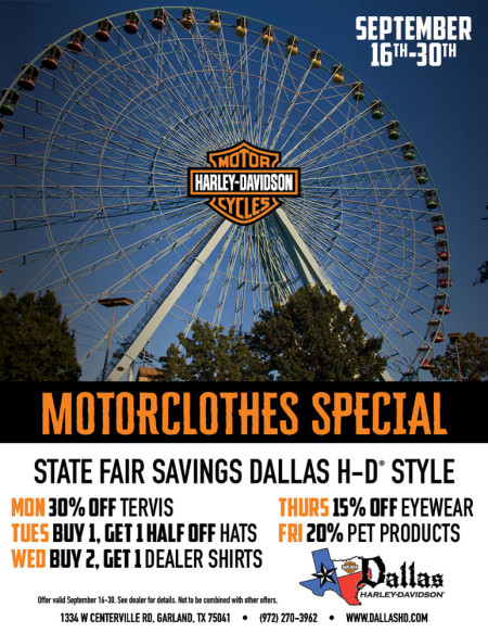 September Motorclothes Special
