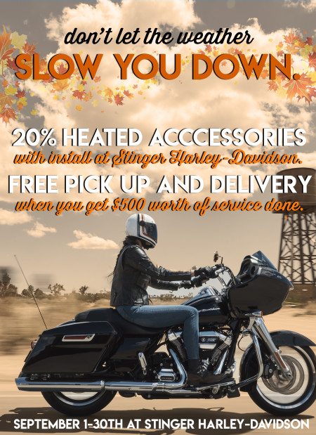 Don't let the weather slow you down!