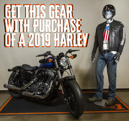 Get Ride Gear with Purchase of 2019 Harley!