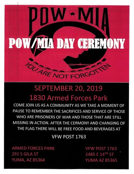 POW/MIA Day Ceremony