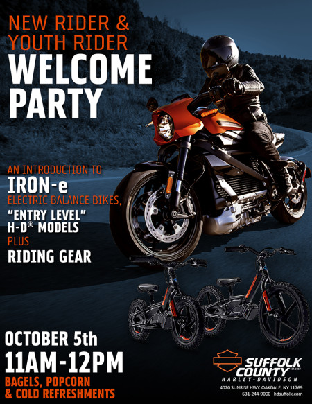 NEW & YOUTH Riders Welcome Party - An Introduction to H-D®