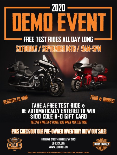 DEMO RIDE EVENT