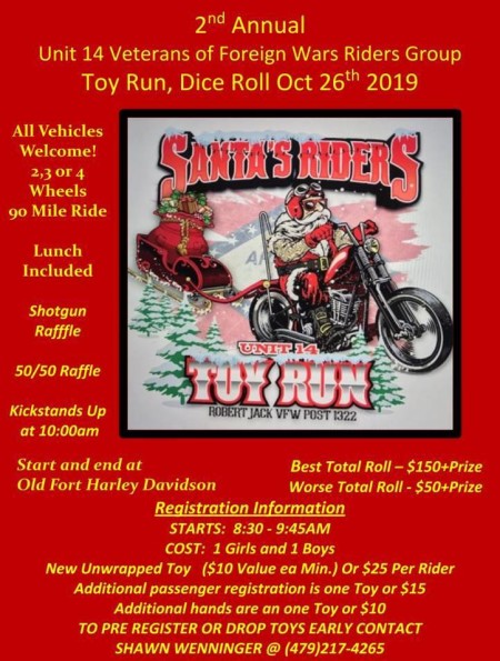 2nd Annual Santa's Riders Unit 14 Toy Run