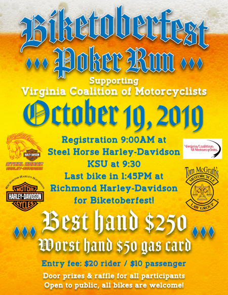 VCOM Biketoberfest Poker Run