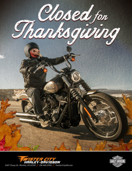 Thanksgiving: CLOSED