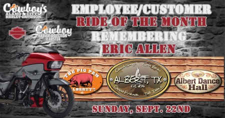 Employee/Customer Ride of the Month