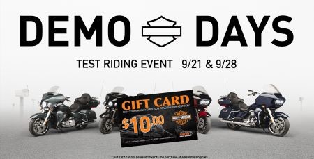 DEMO DAYS $10 GIFT CARD