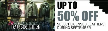 UP TO 50% OFF SELECT LICENSED JACKETS!