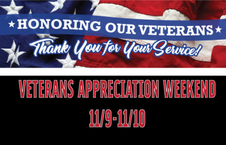 Veterans Appreciation Weekend!