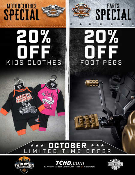 October Specials at Twin Cities Harley-Davidson in Lakeville