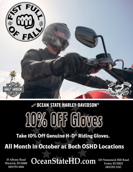 10% Off H-D® Gloves in October