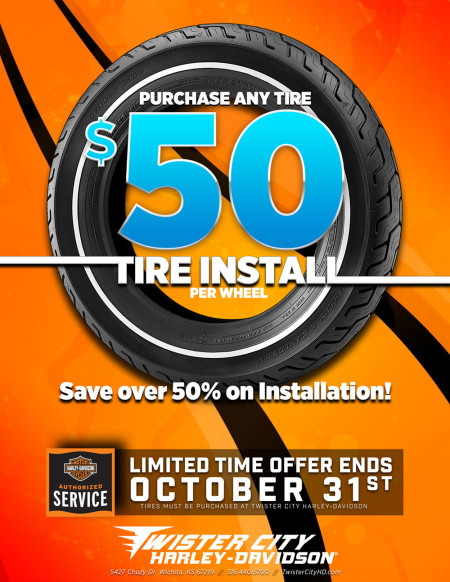 $50 Tire Install