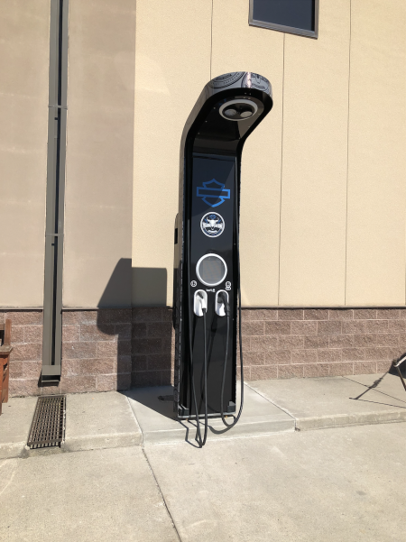 Yellowstone Harley installs first Non-Tesla DC Fast Charge Station in the state of Montana!