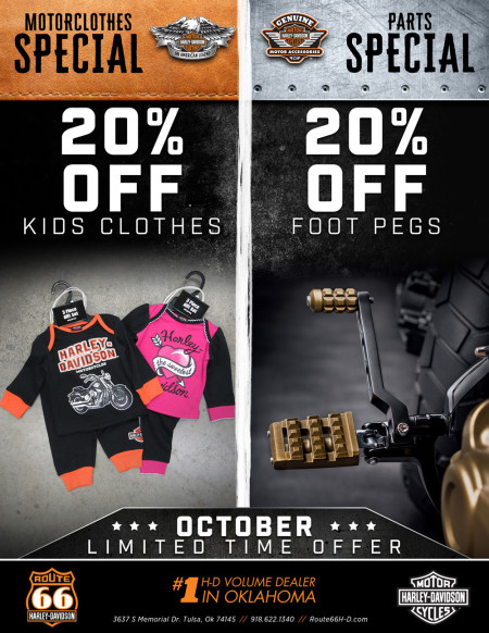MotorClothes & Parts Monthly Specials