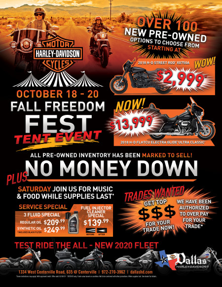 Fall Freedom Fest Tent Event
