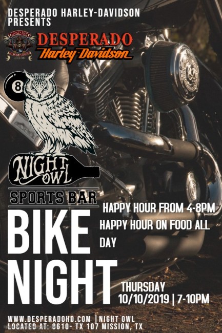 Bike Night | Night Owl Sports Bar