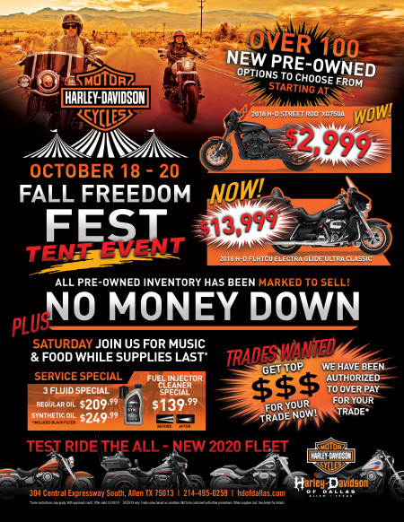 Fall Freedom Fest Tent Event