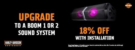 UPGRADE TO BOOM 1 OR 2 SOUND SYSTEM