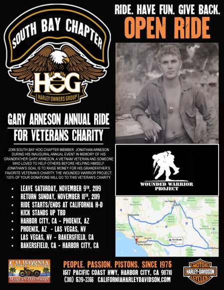 South Bay HOG - Open Ride for Gary Arneson